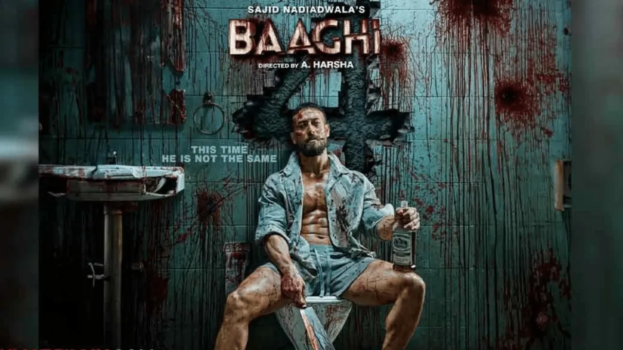 Baaghi 4 Tiger Shroff और Sanjay Dutt की एक्शन स्टंट्स का पोस्टर